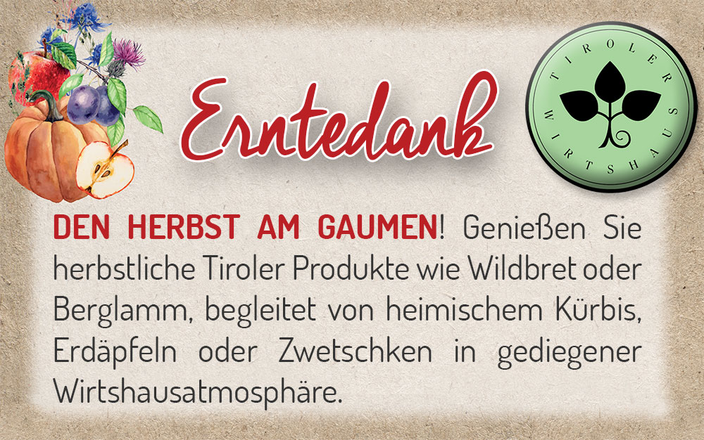 Wirtshaus Erntedank 2021